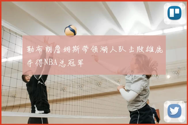 勒布朗詹姆斯带领湖人队击败雄鹿夺得NBA总冠军