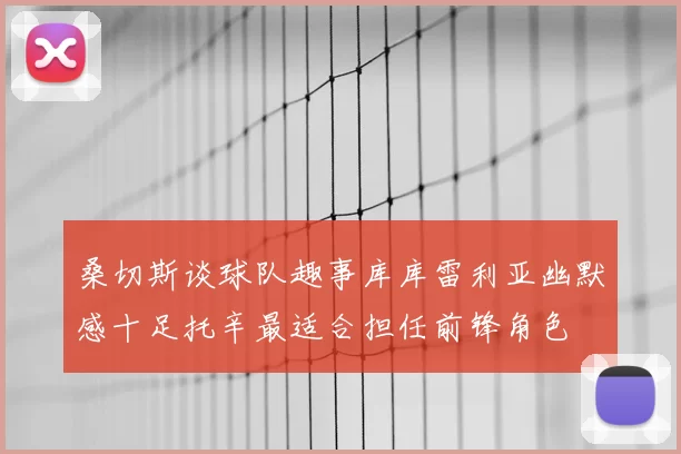 桑切斯谈球队趣事库库雷利亚幽默感十足托辛最适合担任前锋角色