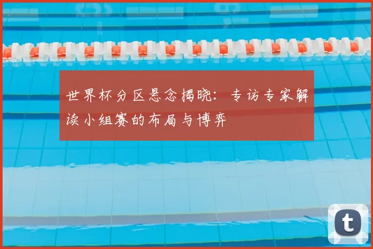 世界杯分区悬念揭晓：专访专家解读小组赛的布局与博弈